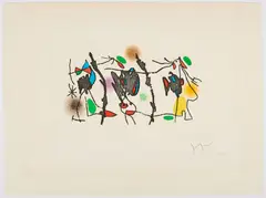 Joan Miró, Ocellaire, 1972, Farbaquatintaradierung auf BFK RIVES (Wasserzeichen)
