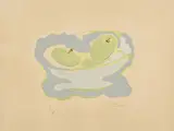 Georges Braque, Les Pommes (Aus: Si le mourais là-bas), 1962, Farbholzschnitt auf Bütten