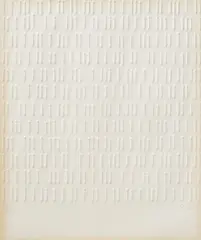 Günther Uecker, Ohne Titel, 1971, Prägedruck auf Bütten