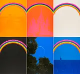 Otto Piene, PAX, 1969/70, Mappe mit 11 Farbserigrafien auf Karton