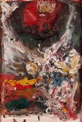 Hartwig Ebersbach, "Mondnacht", 1991, Mischtechnik auf Leinwand