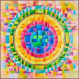 Jaremi Aleksander Picz, "2+2=4+M=0" (Aus: Epicentrum Qantinum), 2022, Acryl auf Leinwand