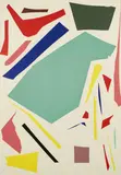 Imi Knoebel, Ohne Titel (Messerschnitt), 1993, Farbserigrafie auf leichtem Karton