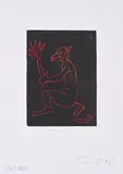 Jörg Immendorff, Ohne Titel, 1995, Farblinolschnitt auf Velin