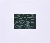 Alex Katz, Ocean 1 (Aus: Ocean Series), 1998, Farbholzschnitt auf blaugrünem Bütten