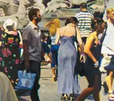Kate Waters, "The Trevi Fountain", 2000, Öl auf Leinwand
