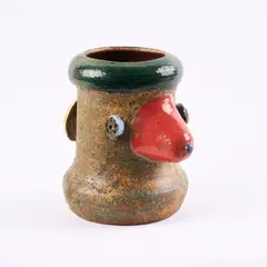 Otmar Alt, Vase, Keramik, farbig gefasst