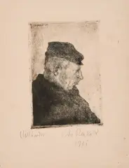 Holländer by Otto Pankok, 1911, Radierung auf Bütten, sold Jan 2023