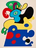 Otmar Alt, Ohne Titel, 1967, Farbserigrafie auf beschichtetem Halbkarton