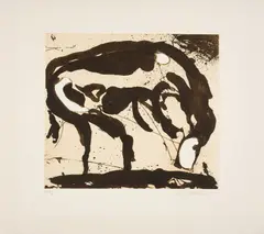 Emil Schumacher, 6/1988, 1988, Farbaquatinta und Kaltnadel auf Bütten