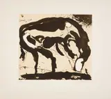 Emil Schumacher, 6/1988, 1988, Farbaquatinta und Kaltnadel auf Bütten