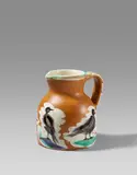 Pablo Picasso, Pitcher with birds, 1962, Weißes Steingut, partiell farbig gefasst und glasiert; ceramic, Madoura edition