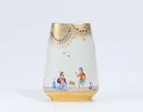 Vase "1001 Nacht" by Meissen, 20.Jh, Porzellan, farbig und gold staffiert, sold Nov 2022