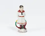 Junge mit Reifen by Meissen, Vor 1924, Porzellan, farbig staffiert, sold Nov 2022