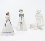 Rosenthal, Dame, Dame mit Kind und Frau als figürlicher Leuchter