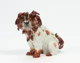 Bologneser Hund by Meissen, 20. Jh, Porzellan, farbig dekoriert, sold Nov 2022
