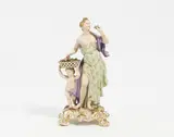 Allegorie "Der Geruch" by Meissen, Vor 1924, Porzellan, farbig und gold staffiert, sold Nov 2022