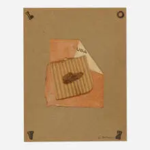 George Herms, Untitled, 2002, mixed media collage on board