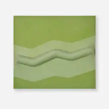 Mel Caines, Yellow-Green (Small Image), 1968, acrylic on canvas