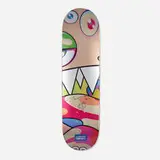 Takashi Murakami, Eyes skateboard deck (from the Dobtopus set), 2017, screenprint in colors on skateboard deck, marker