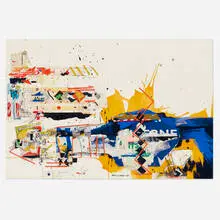 Untitled by Sam Middleton, 1985, collage on paper, sold Apr 2024
