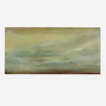 Oblivion Sequence No. 4 by Darren Waterston, 1991, oil on panel, sold Apr 2024