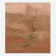 Merlin James, Untitled (Pen), 2000-03, acrylic and mixed media on canvas