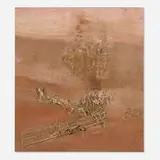 Merlin James, Untitled (Pen), 2000-03, acrylic and mixed media on canvas