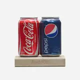Jonathan Horowitz, Coke and/or Pepsi, 2009, aluminum cans, recycled plastic