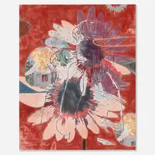 Chris Hood, Warm Bloom, 2018, alkyd on canvas