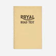 Royal Road Test by Mason Williams and Patrick Blackwell Ed Ruscha, black offset printing on 80 lb. white Prentice Gloss text paper, sold Apr 2024