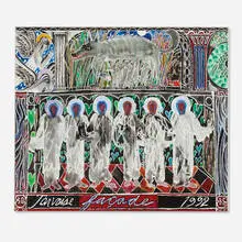 James Jarvaise, Façade, 1992, watercolor on illustration board