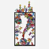 David Kracov, Thinking Outside of the Box - Haring, 2022, enameled metal