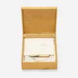 Allen Ruppersberg, Play On Words/A Collection of Rare Books—Charles Dickens, 1979, book, ink on paper, wood and acrylic box, fabric