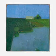 Jeffrey Hester, River Road, 2005, oil on wood panel
