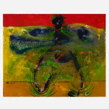 Vladimir Cora, Personaje No. 2, 1989, oil and acrylic on canvas