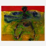Vladimir Cora, Personaje No. 2, 1989, oil and acrylic on canvas