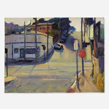 Suong Yangchareon, Glendale Blvd., 1984, oil on canvas