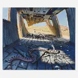 James Doolin, Study for Snake Shed, 1982, oil on canvas