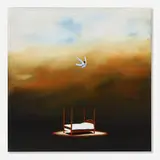 Robert Deyber, Falling Asleep, acrylic on canvas