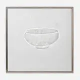 Sang-Min Lee, Black Glazed Porcelain, 2017, engraved glass in artist's frame