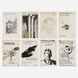 Raymond Pettibon, Collection of eight zines, 1985-92, staple-bound offset lithographs
