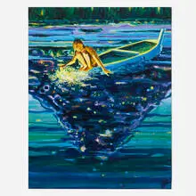 Armando Mariño, Fishing Dreams, 2015, oil on paper