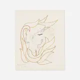Jean Cocteau, Untitled (Toréador flamboyant), 1963, crayon and ink on paper