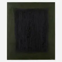 Adja Yunkers, Bal des pendus IV (Dance of the Hung), 1977-79, rope, oil on canvas, wood