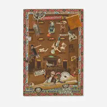 Felipe Jesus Consalvos, New York Poultry Show, c. 1920-50, mixed media collage on paperboard