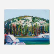 Gregory Kondos, Grants Lake Yosemite, 1994, oil on linen