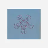 Robert Indiana, 55555 (original drawing for the Stamped Indelibly portfolio), 1966, ink on paper