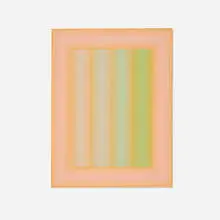 Richard Anuszkiewicz, Soft to Hard - Pink Bound, 1972, acrylic on panel