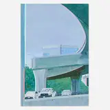 Drew Lang, Oasis, oil on panel